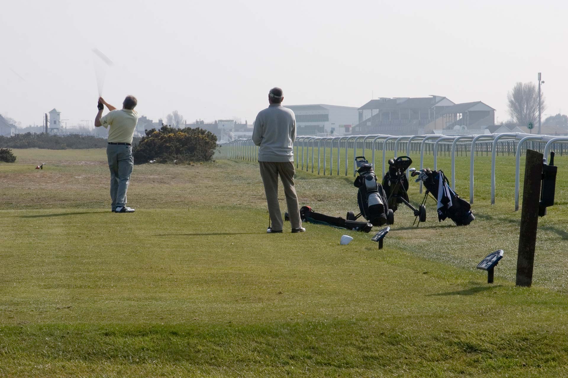 Playing inside the race track - phoot by Adiran Buck, credit Great Yarmouth Tourism
