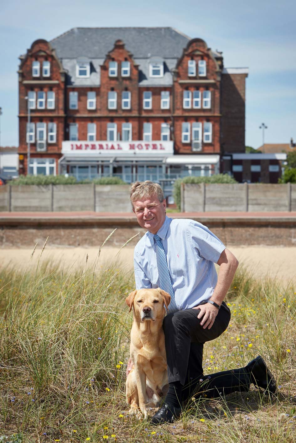 Nick and Sammy the dog